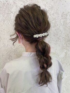 優しい時間 パーティーヘアセット