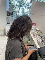 ケンジ 洋光台(KENJE)&nbsp;アッシュベージュ細め白髪ぼかしハイライト【洋光台美容室】