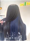 インナーカラーネイビーブルー