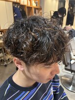 アメラボ(AmeLab)&nbsp;名古屋天白区梅ヶ丘メンズマッシュツーブロックスパイラルパーマ