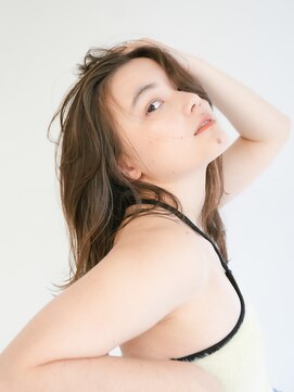 ディジョン(Dijon) 韓国顔まわりレイヤーカットグレージュオリーブベージュブラウン