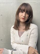 ラグゼ(Luxe)&nbsp;レイヤーカット【Luxe鹿田優太】オリーブベージュ