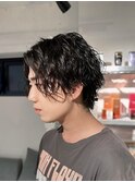 men'sツイストスパイラルパーマ色気パーマメンズパーマ