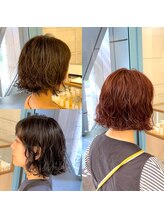 ボブにパーマ！伸ばしかけの方にもオススメ。いつものボブに飽きた方にも是非！
