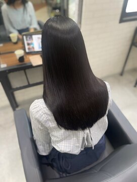 ジーナ 博多(Zina) 暗髪＊髪質改善＊レイヤー暗めカラー