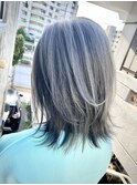 バレイヤージュ/ハイライト/グラデーション/インナーカラー/北谷