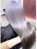 【ハイトーン希望】カット＋ケアブリーチ2回＋艶カラー＋高濃度内部補修TR