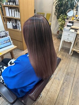 プシュケ(PSYCHE) 20代30代40代プレイングカラー×ナチュラル×オリーブグレージュ