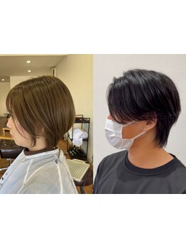 2か月先を見越したカットで、伸びてもまとまる・扱いやすいスタイルが◎サロン帰りの綺麗な状態が続く♪