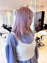 アース コアフュールボーテ 川中島店(EARTH coiffure beaute)&nbsp;ナチュラルベージュ_ヨシンモリ_顔周りレイヤー_レイヤーカット