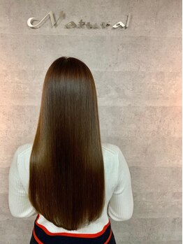 ナチュラル 富谷店(Natural)の写真/魔法の縮毛矯正ケアルーガで"まるで自分の髪じゃないみたい"と感動の仕上がりに。スタイル問わず大人気♪