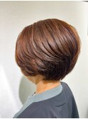 白髪染め  ×  ショートヘア