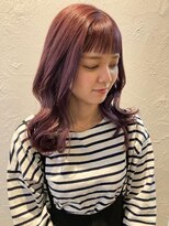 ソレイユトウキョウシブヤ(SOLEIL TOKYO shibuya)&nbsp;ミディアムレイヤーくびれヘアラベンダーベージュ