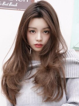 アグ ヘアー ベイル 弘前城東店(Agu hair veil) 《Agu hair》ブラウンレイヤー×numberA.ヘアバター