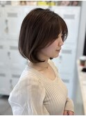 ボブ内巻きボブタンバルモリ韓国ボブ大人ボブ