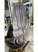 ☆シルバーグレー × ホワイトシルバーエクステ☆