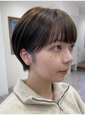 マッシュショート耳掛けショート丸みショート大人ショート20代