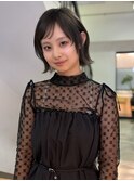 馬渕ワンホンレイヤー/ミルクティーブロンド/ダークブルー/栄