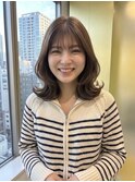 ♯柔らかベージュのくびれボブスタイル♯