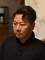 リム メンズヘア(LIM men's hair) 渋髪濡れ感センターパート【倉敷のメンズカット専門店/美容院】