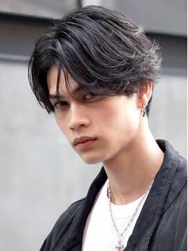 ルーシー 名古屋栄(LUCEY) シャドウパーマフェザーパーマアクティブショートツーブロック