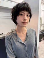 ナービス(NARVIS)&nbsp;無造作ウェーブ/顔まわりレイヤー/大人ショート