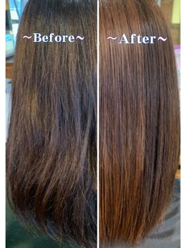 ピースリーヘア バイ カーサ(peathree.hair by CASA) 高濃度水素トリートメント×ロブ