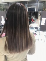 アース 南福島店(HAIR&MAKE EARTH)&nbsp;ハイライト×バレイヤージュ