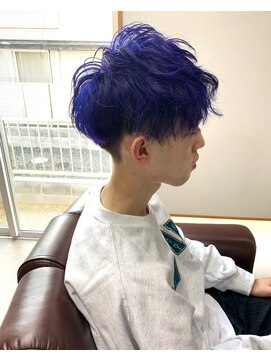 ラポードヘアークラフト(RAPPORD hair craft) ブルーパープルマッシュ