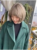 Ayato/美髪/ホワイトグレージュ/ネビージュ/こなれミディ/パーマ