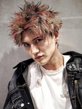 アルファ 新宿(alpha) サーフカール/ 刈り上げセンターパート/ブルーブラック[新宿駅]