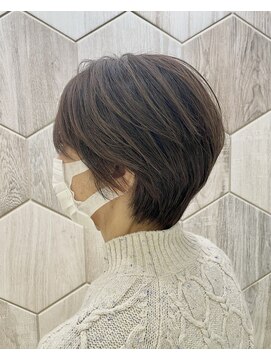 ビューティドレッセヤマノ 池袋パルコ(Beauty Dresse YAMANO) 【白髪ぼかし】白髪ぼかしハイライト×大人ショート★