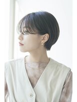 ガーデン オオタカノモリ(garden otakanomori)&nbsp;暗髪×束感ショート×小顔矯正立体カット×シースルーバング