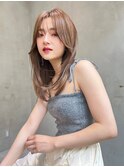 【ARTE表参道/青山】モテ髪ミディアム×ブリーチなし透明感