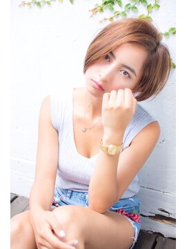 ロンド エスポワール 錦糸町(Lond espoir) グレージュカラーデザインカラーシルキーベージュ韓国ボブ