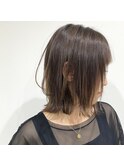 外ハネボブ×マロンベージュ