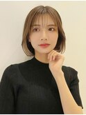 韓国風ボブ タンバルモリ イヤリングカラー 内巻きボブ t231229