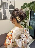 マロンベージュ/華やかカールアップ