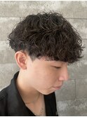 メンズマッシュ波巻きスパイラルパーマメンズパーマ