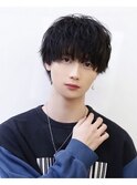 刈り上げないふわくしゃマッシュ