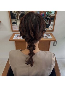 ティーシースペース 元住吉店(T.C.SPACE) 編みおろし ヘアアレンジ