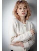 モッズヘア 上尾西口店(mod's hair) 透明感ハイトーンカラー外ハネミディアムウルフy上尾20代30代