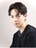韓国ヘアカルマパーマコンマバングセンターパートフェザーパーマ