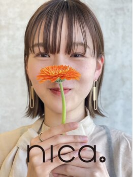 ニカ(nica。)の写真/静かに過ごしたい/楽しくお話したい,どちらも大歓迎♪ショートやボブが得意◎パーソナルカラー診断も可能！