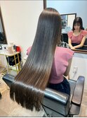 髪質改善トリートメント×透明感と艶感◎カラー