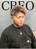 メッシュ×ツイストパーマ