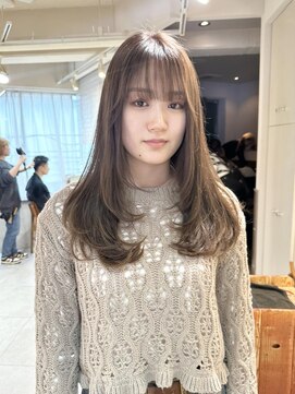 テトラ バイ ネオリーブ 横浜西口店(tetra by neolive) レイヤーカット 韓国 マロンベージュ ブリーチ