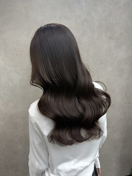 サニー 渋谷(SUNNY) バレイヤージュ、ハイライト、レイヤーロング、グレーベージュ