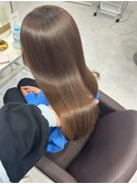 髪質改善縮毛矯正/ブリーチなし/チョコレートベージュ
