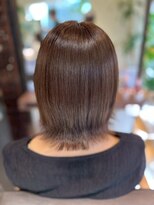 ヘアリゾート粋 ティガ 池袋店(tiga)&nbsp;透明感ブラウン/ミディアムボブ/髪質改善/艶髪